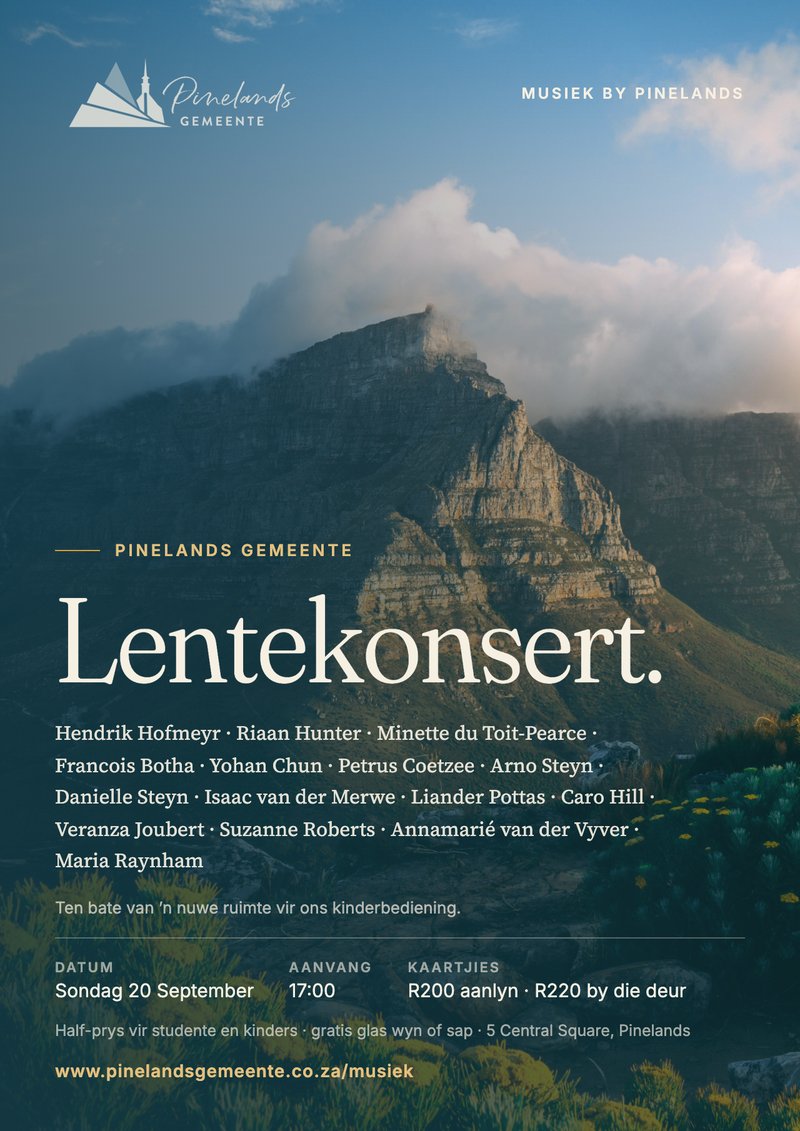 Lentekonsert — plakkaat / Spring concert — poster